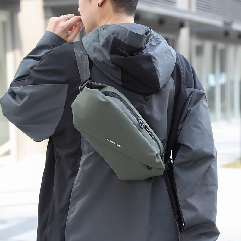 Trendy PU Crossbody Bag for Men