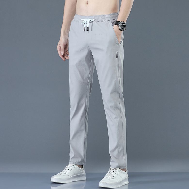 Mens Ice Silk Casual Trousers