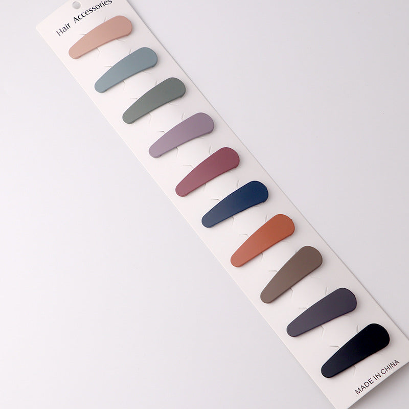 Pack Of 10 Color Kids Hair Clips Nordic Color