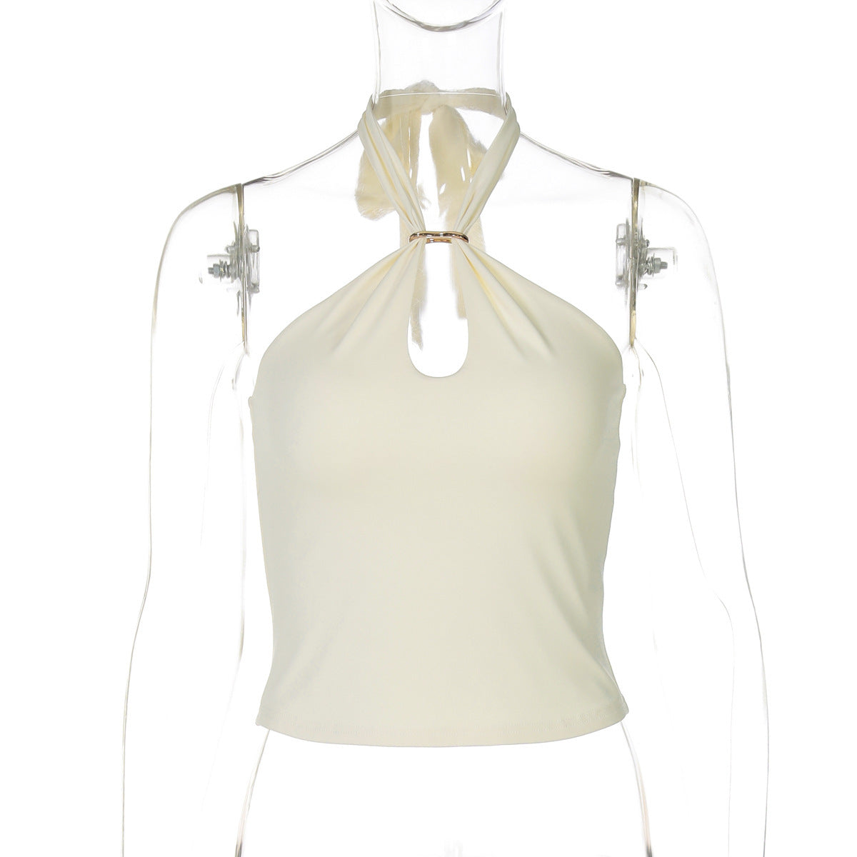 Womens Lace-Up Sleeveless Top