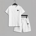 Jacquard Short-sleeved suit Knitted Men