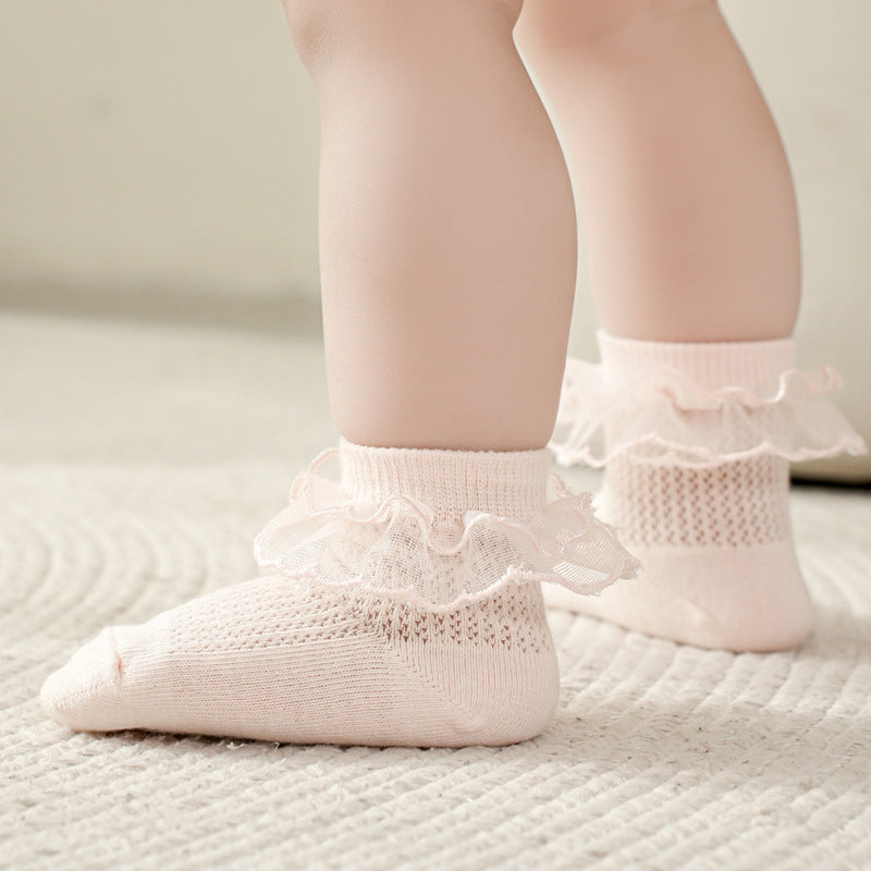 Fashion Individual Breathable Lace Girls' Socks