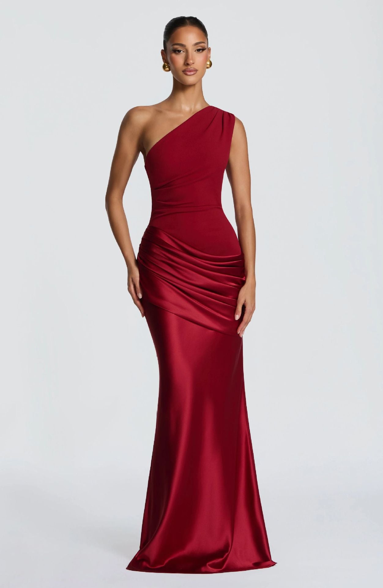 Retro Drapey Slim Fit Dress