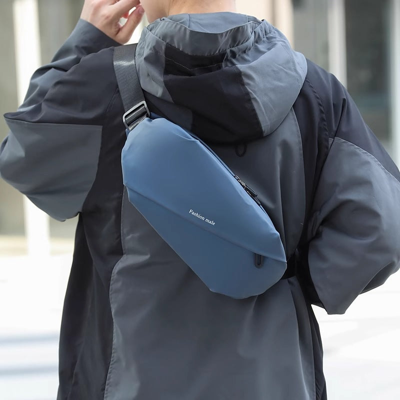 Trendy PU Crossbody Bag for Men