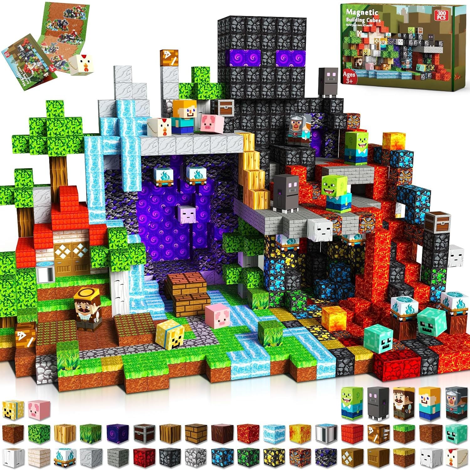 Magnetic Building Blocks Themed Sets for Kids