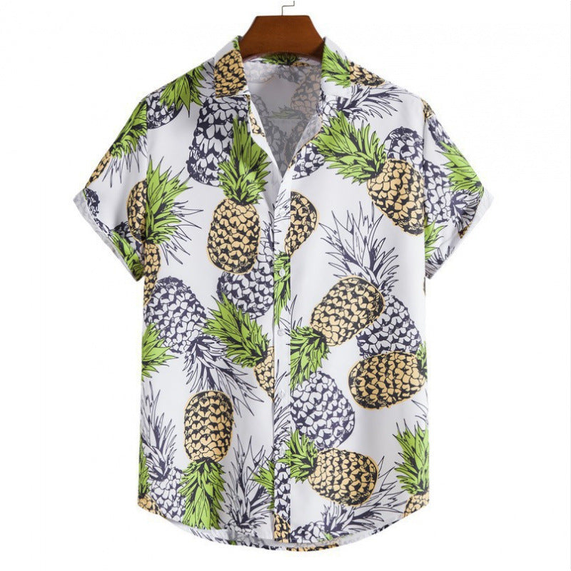 Mens Floral Print Casual Shirt