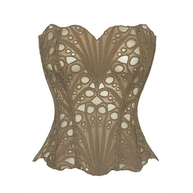 Elegant Lace Double-Layer Corset