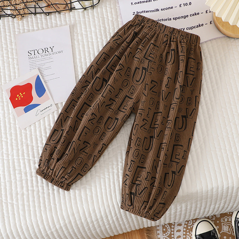 Boys And Girls Sports Casual Pants