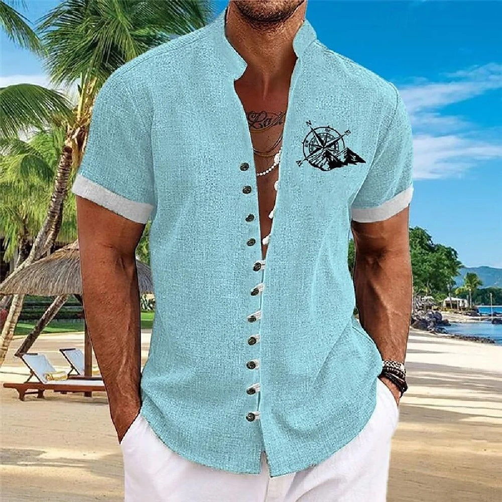 Mens Bamboo Fiber Short Sleeve Shirt
