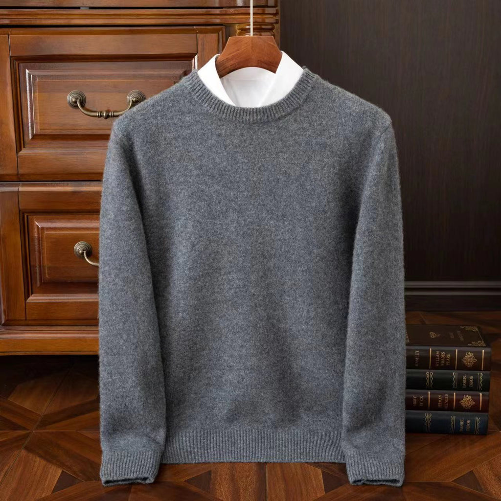 Mens Pure Wool Knit Sweater