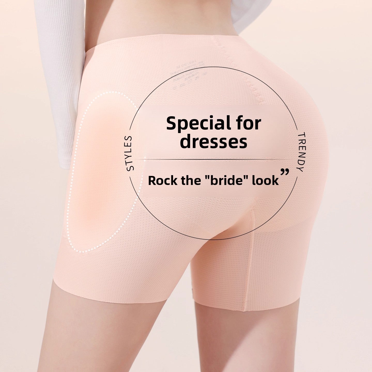 Seamless Butt Lifting Shapewear with Hip Padding