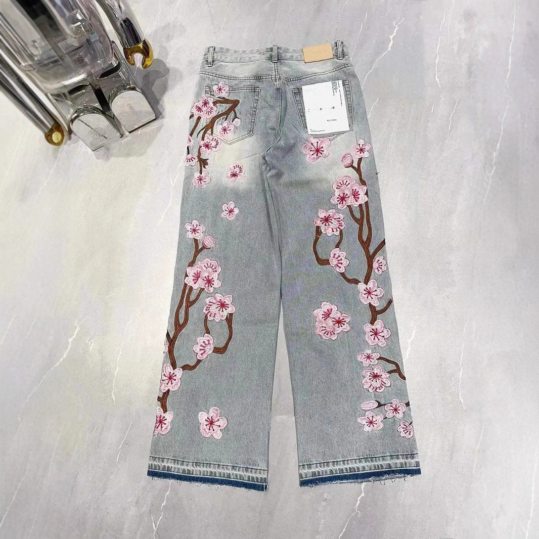 Embroidered jeans
