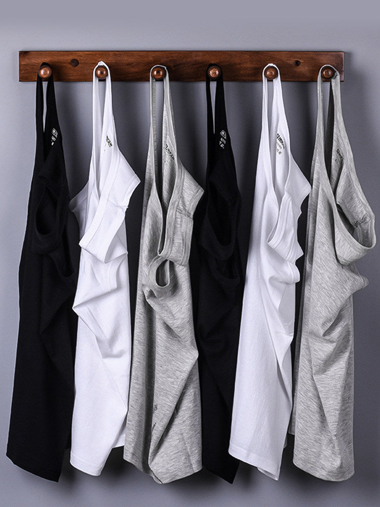 Mens Pure Cotton Ribbed Tank Top