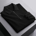 Men's Lapel Knit Polo Shirt