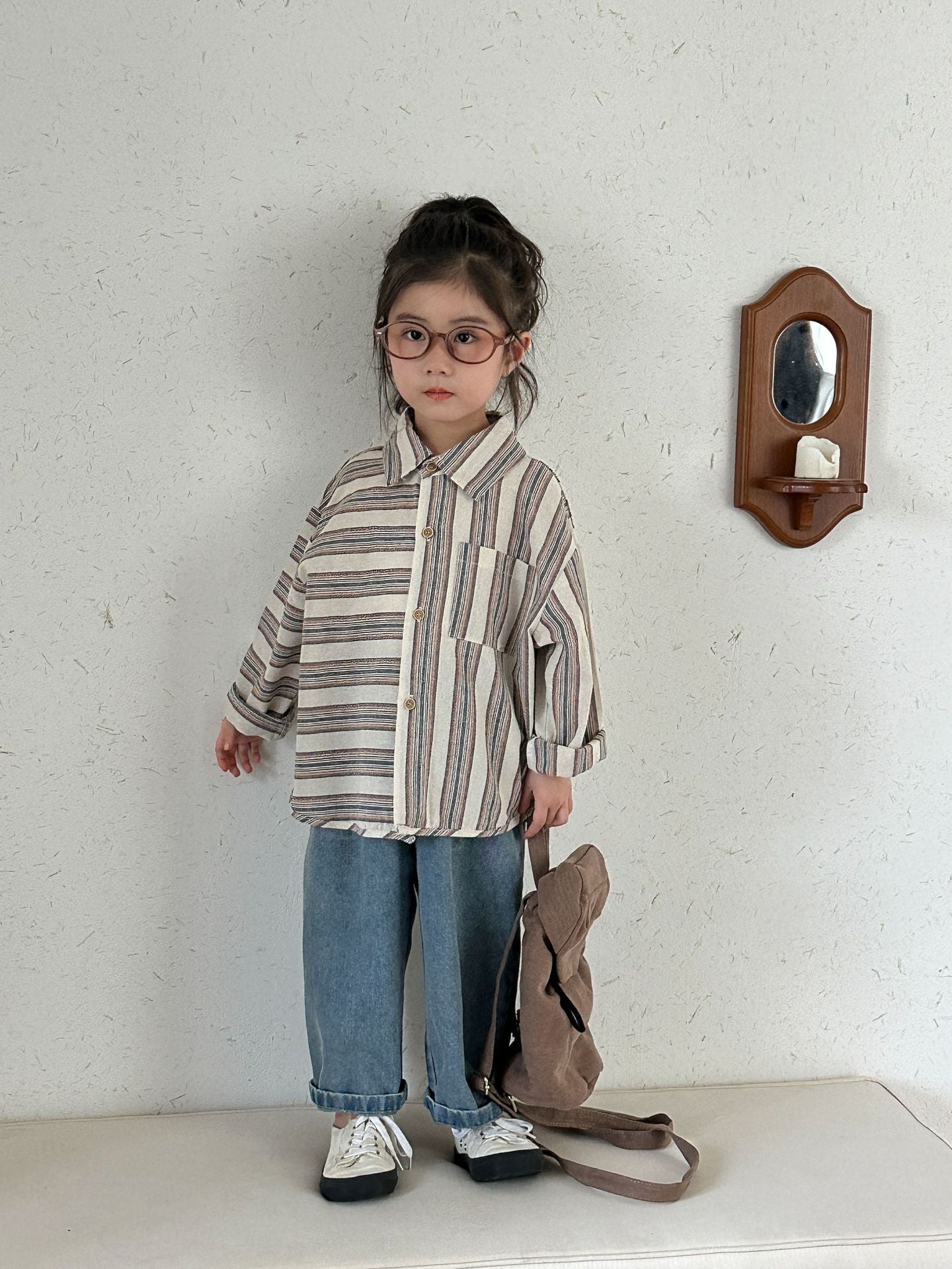 Childrens Long Sleeve Cotton Shirt
