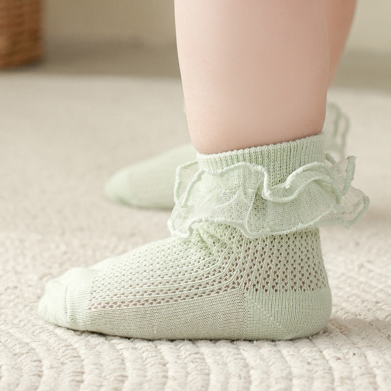 Fashion Individual Breathable Lace Girls' Socks