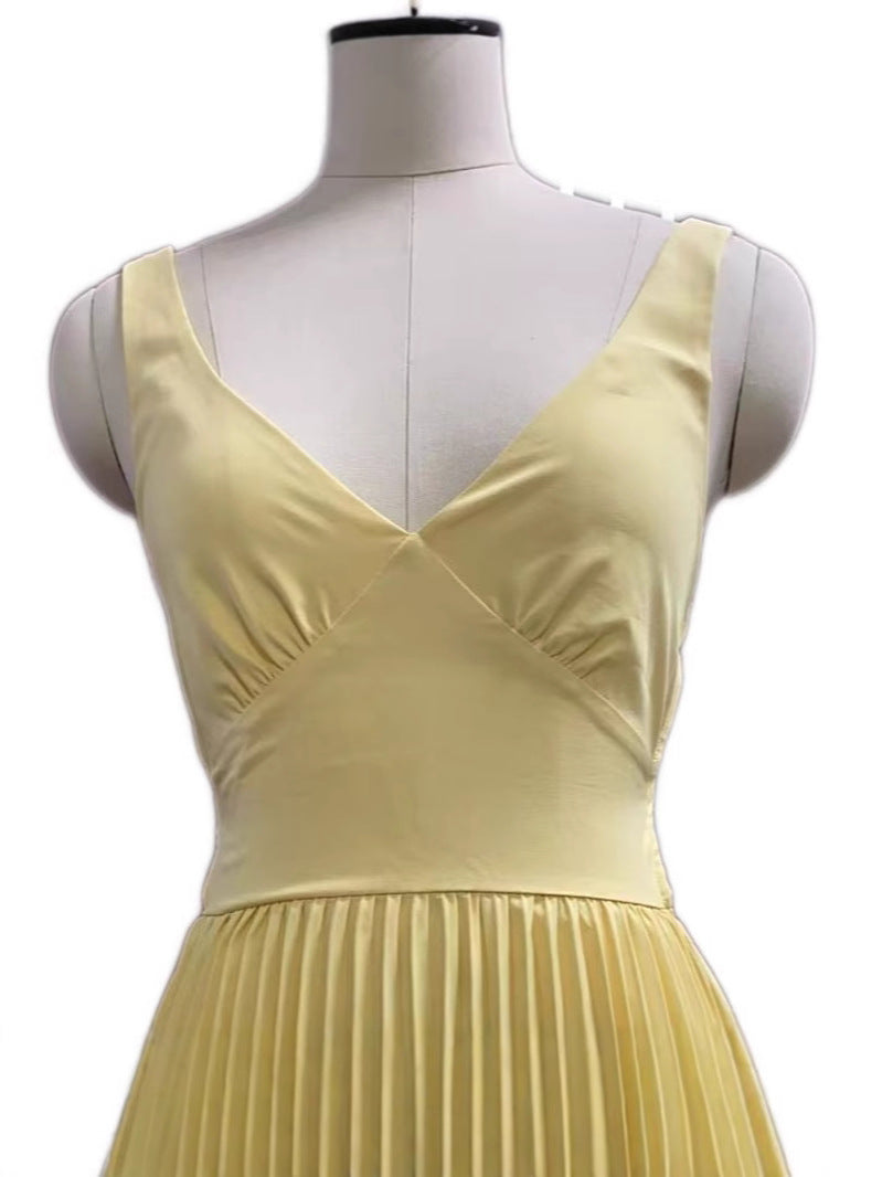 Elegant Sling Backless Long Dress