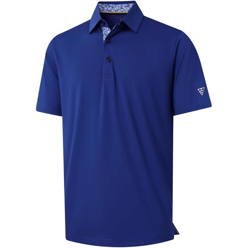 Mens Quick Dry Polo Shirt Short Sleeve Casual
