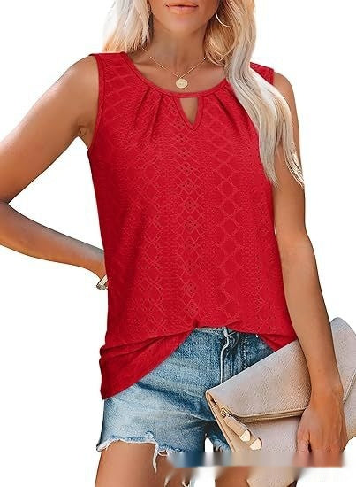 Womens Loose-fitting Casual Sleeveless Top