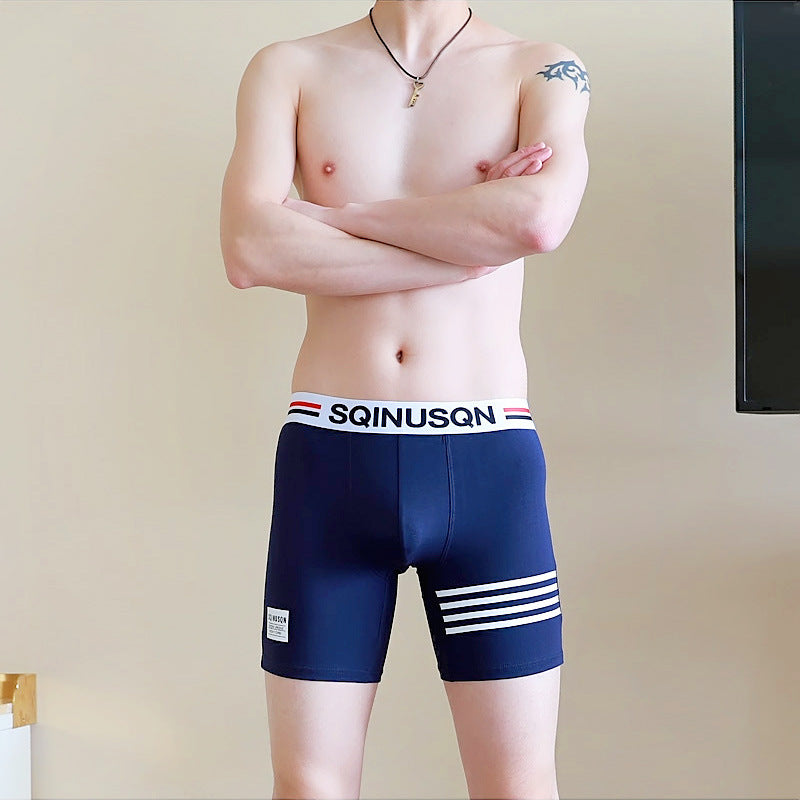 Comfortable And Breathable Youth Long-leg Boxer