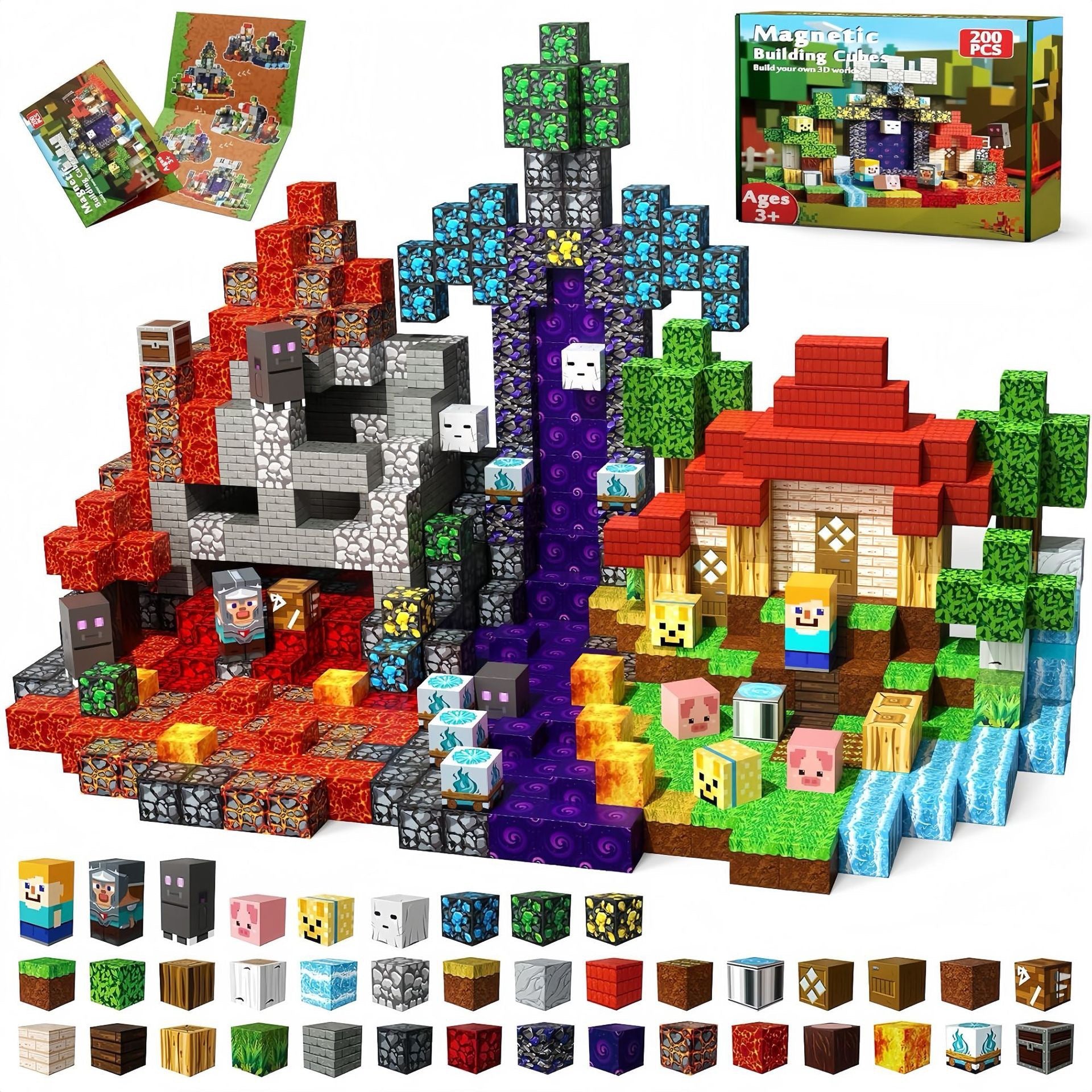 Magnetic Building Blocks Themed Sets for Kids
