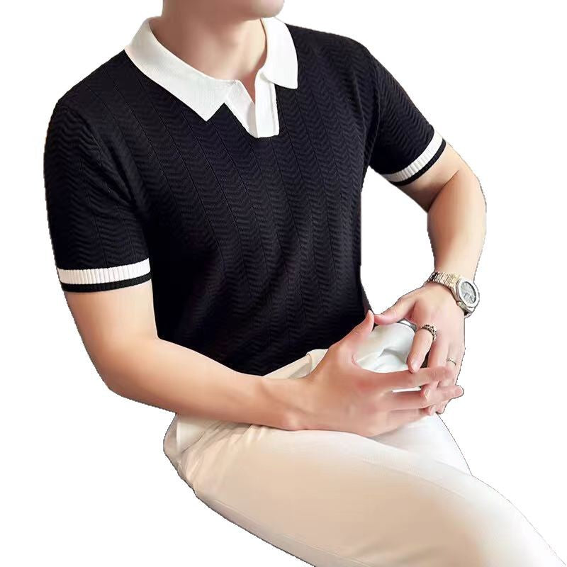 Breathable Short Sleeve Knit Shirt