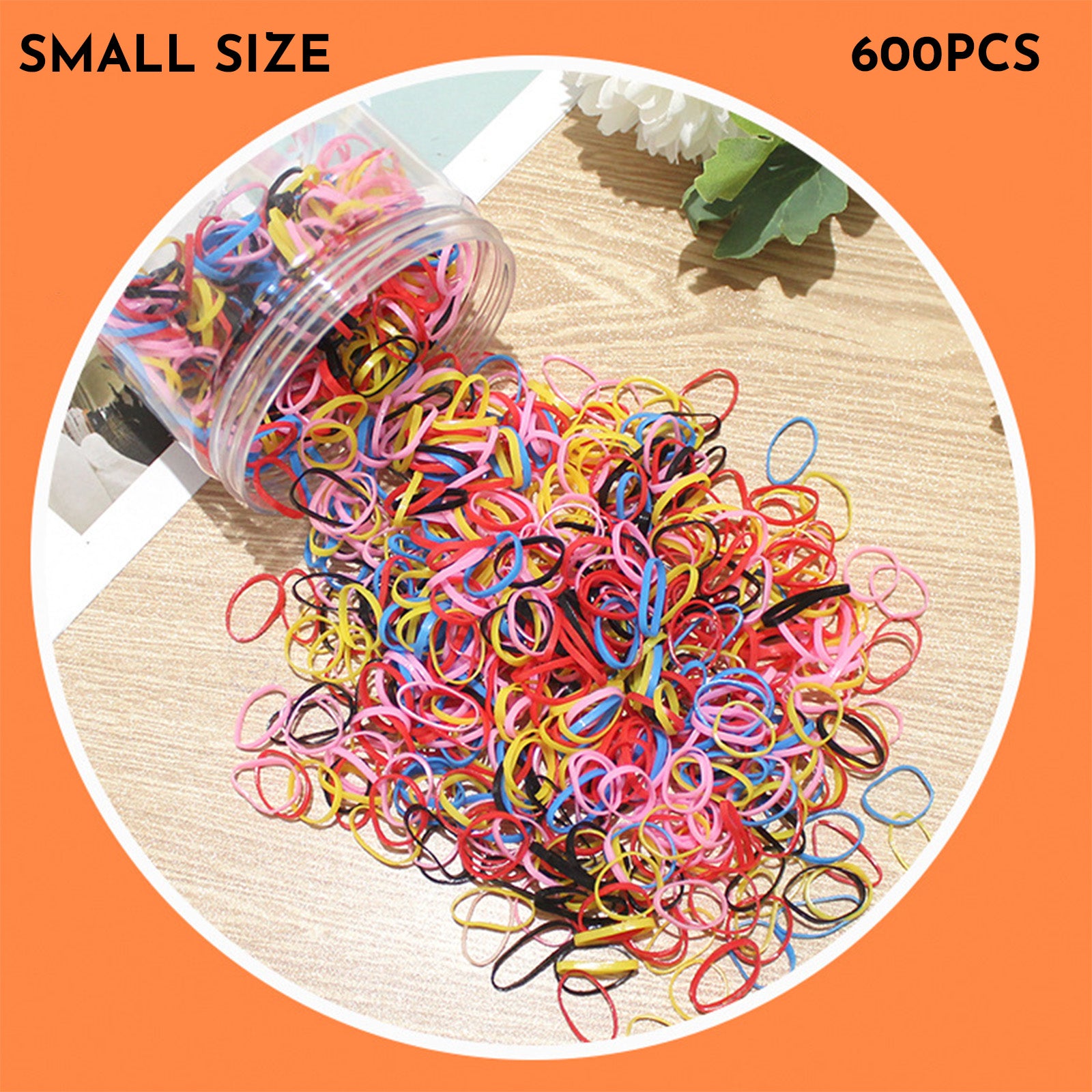 Baby Hair Ties Hair Rubber Bands For Toddler Infants Kids Girls Thin Small Hair Elastics TPU 300 600 Piece Pack