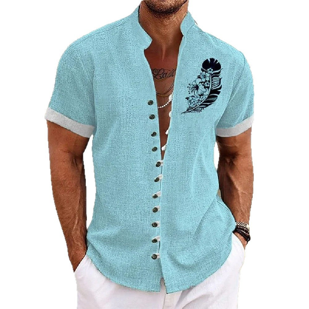 Mens Bamboo Fiber Short Sleeve Shirt