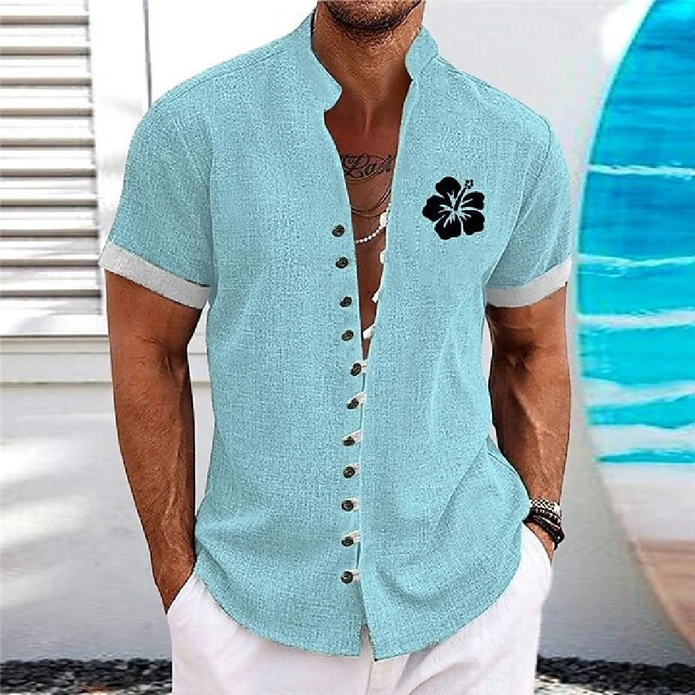 Mens Bamboo Fiber Short Sleeve Shirt