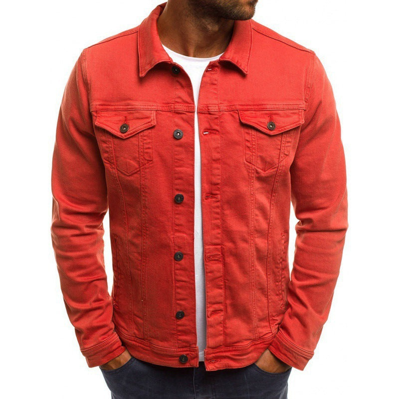 Slim Fit Denim Jacket for Men