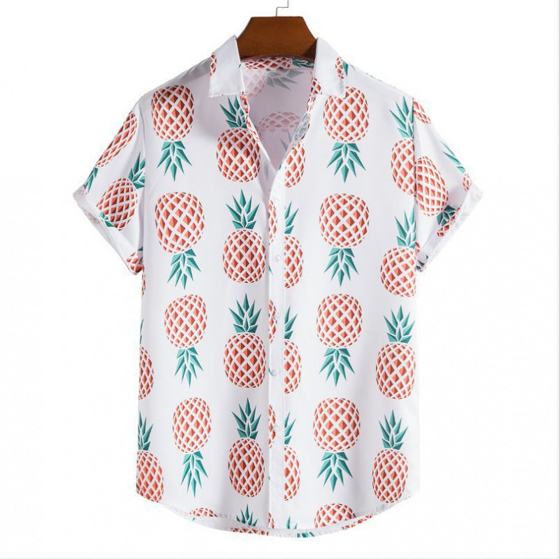 Mens Floral Print Casual Shirt