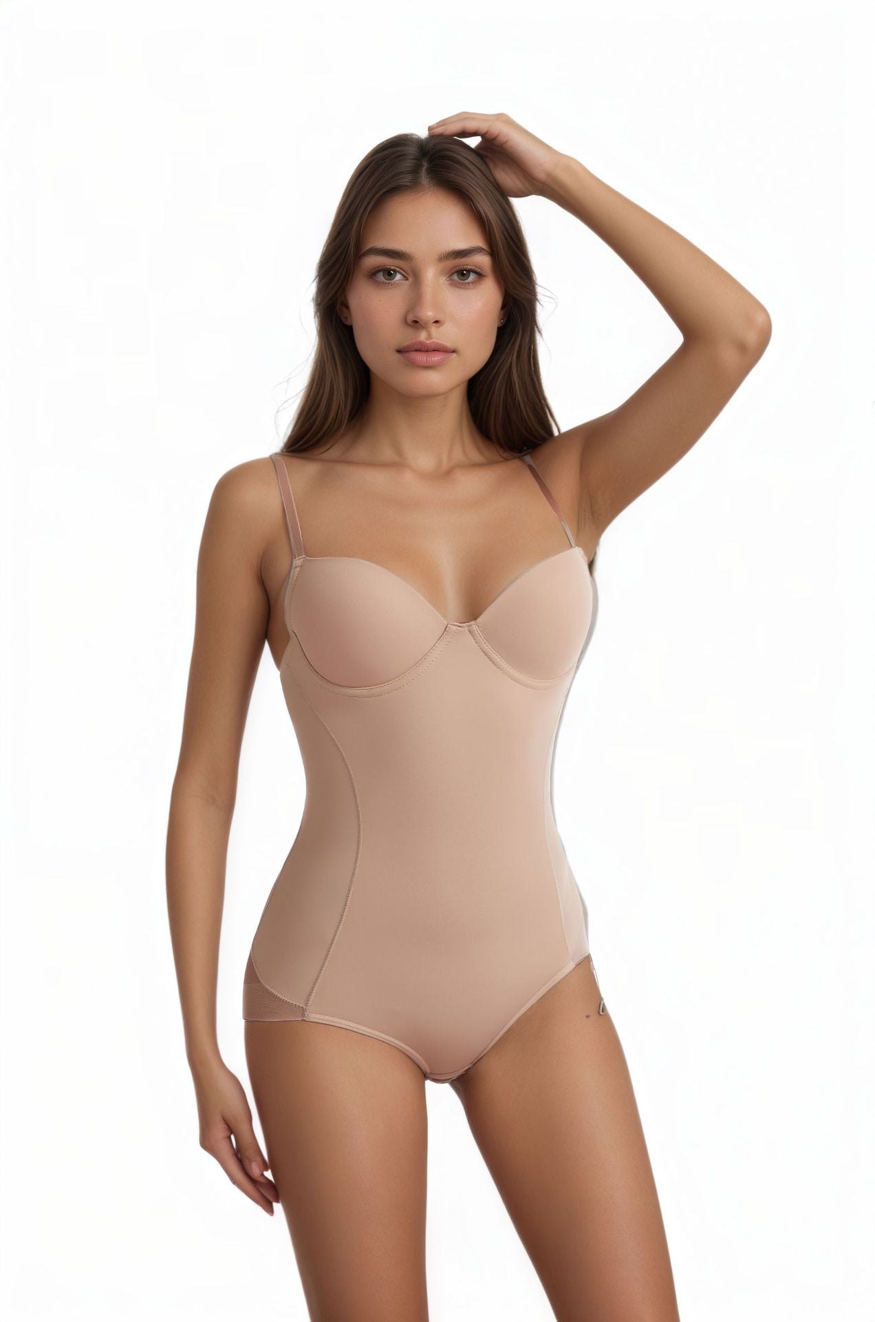 Adjustable Shapewear Bodysuit with Built-In Bra
