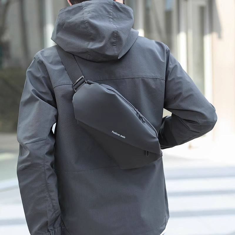 Trendy PU Crossbody Bag for Men
