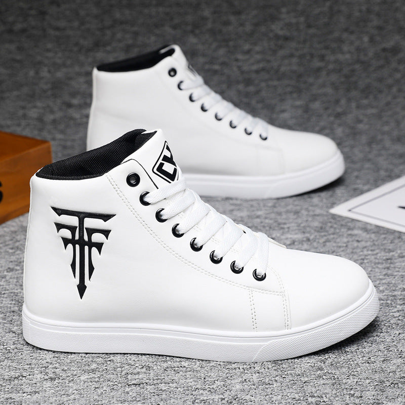 Fashionable white sneakers for men