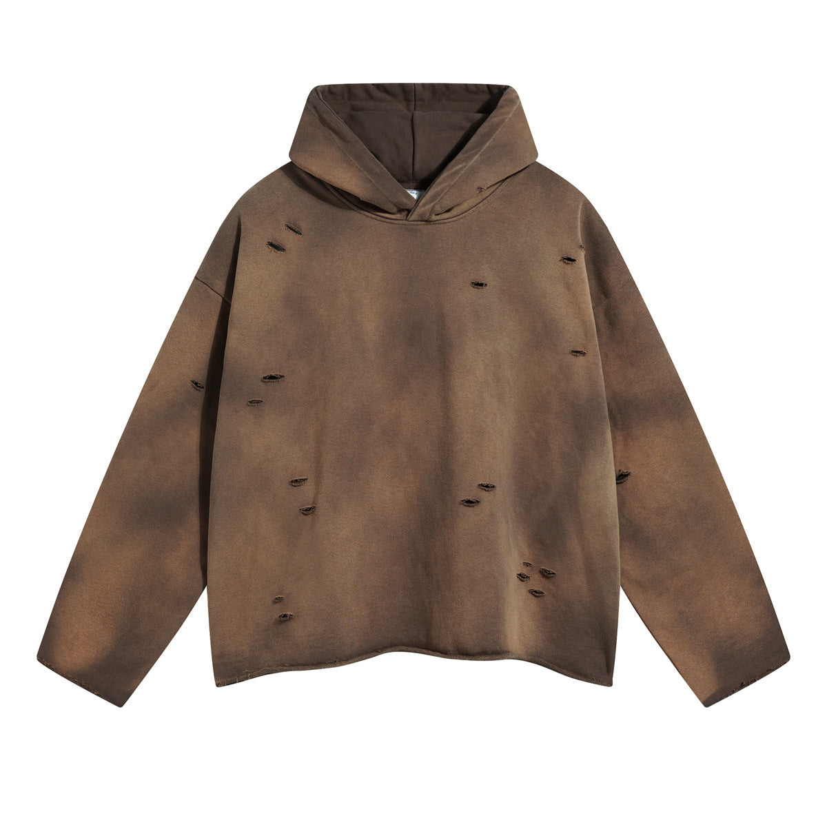 Gradient Hooded Cotton Sweatshirt
