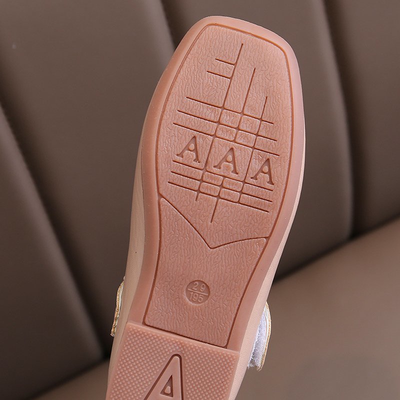 All-match Retro Soft-soled Girls Small Leather Shoes