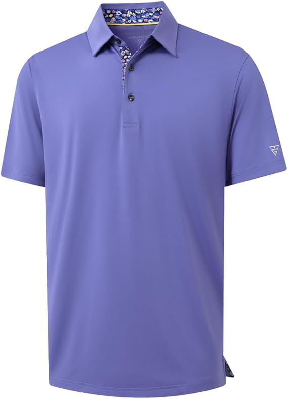 Mens Quick Dry Polo Shirt Short Sleeve Casual
