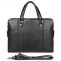 Business Leather Handbag for Men with Laptop Compartment