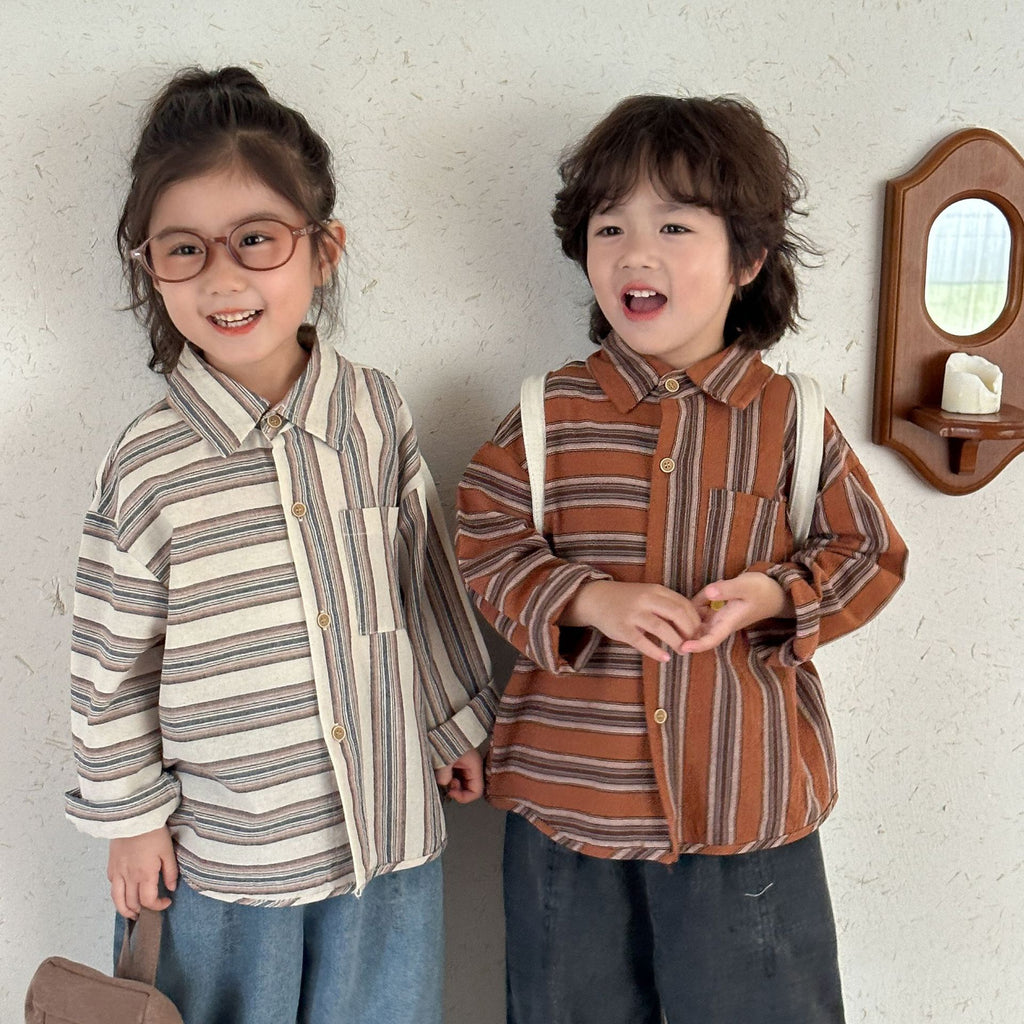 Childrens Long Sleeve Cotton Shirt