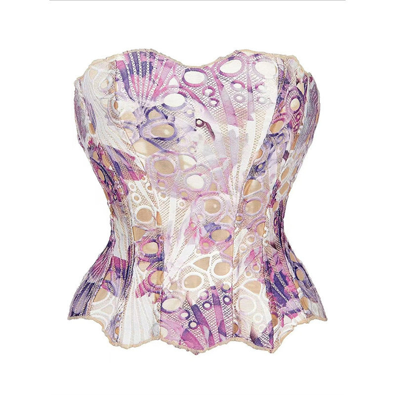 Elegant Lace Double-Layer Corset