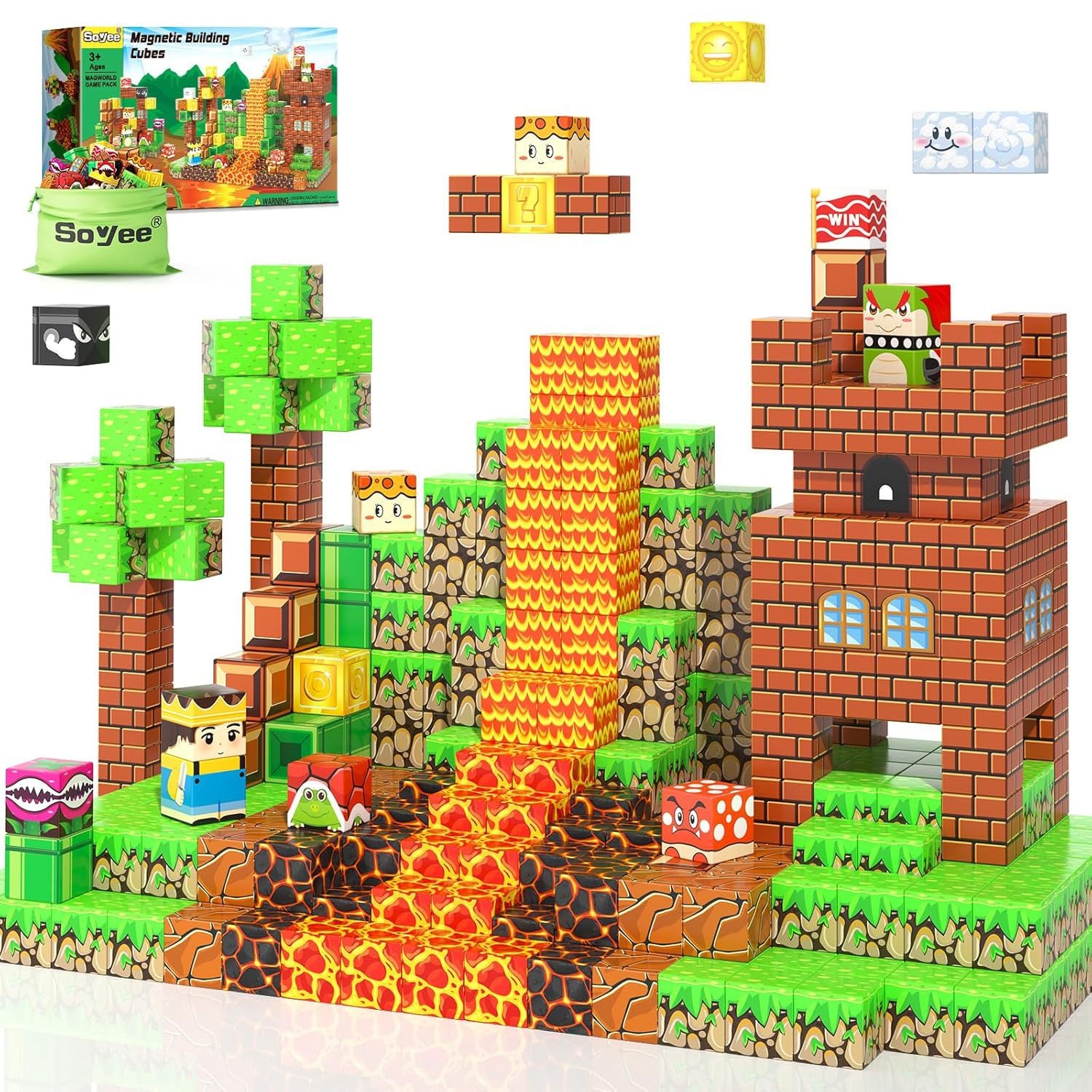 Magnetic Building Blocks Themed Sets for Kids