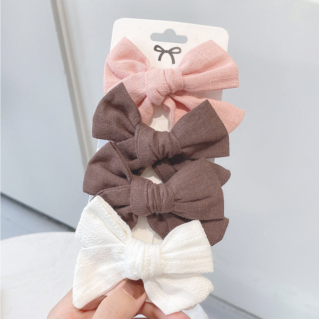 4 Pieces Set Of Fashionable And Sweet Hair Clips