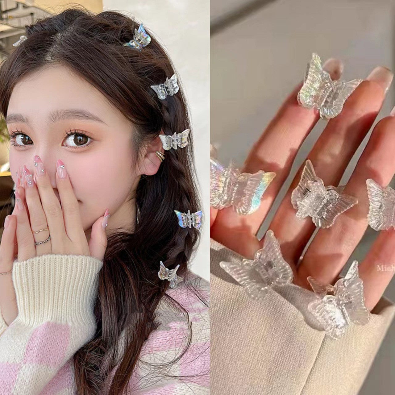 Organize Hair Clips On The Back Of The Head