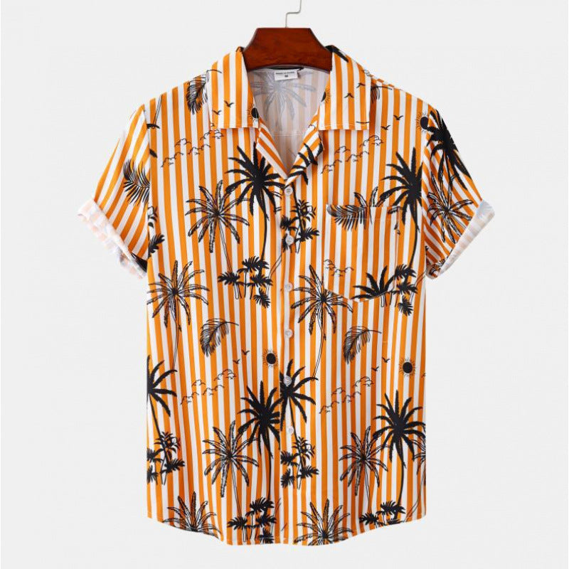 Mens Floral Print Casual Shirt