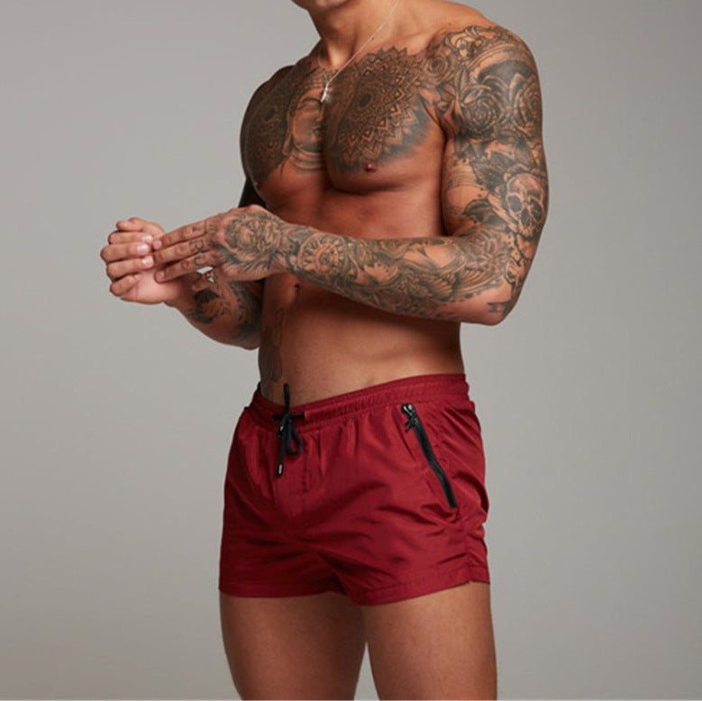 Mens Quick Dry Sports Shorts with Drawstring