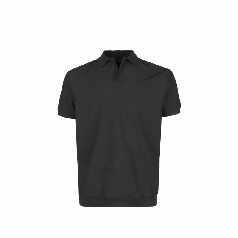 Mens Seagull Collar Polo Shirt