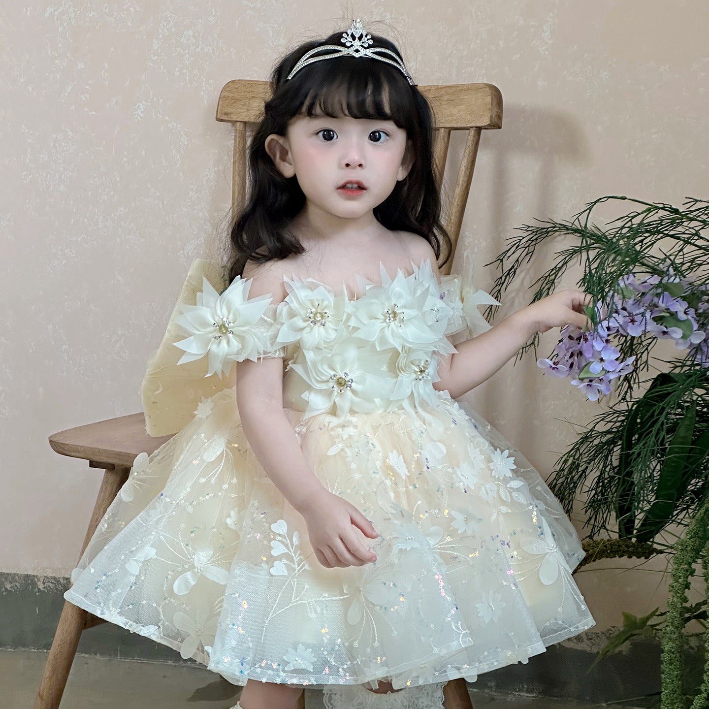 Rare High-end Flower Girl Princess Dress For Little Girls