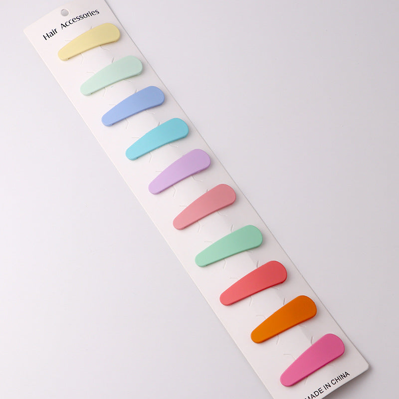 Pack Of 10 Color Kids Hair Clips Nordic Color