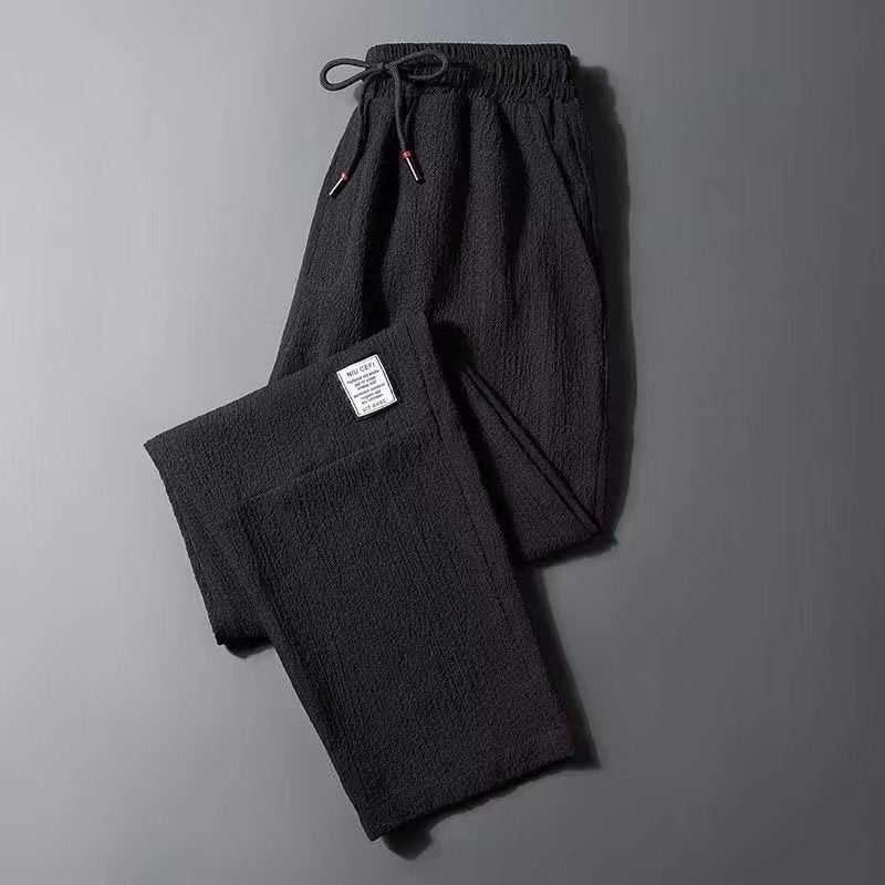 Mens Ice Silk Casual Trousers