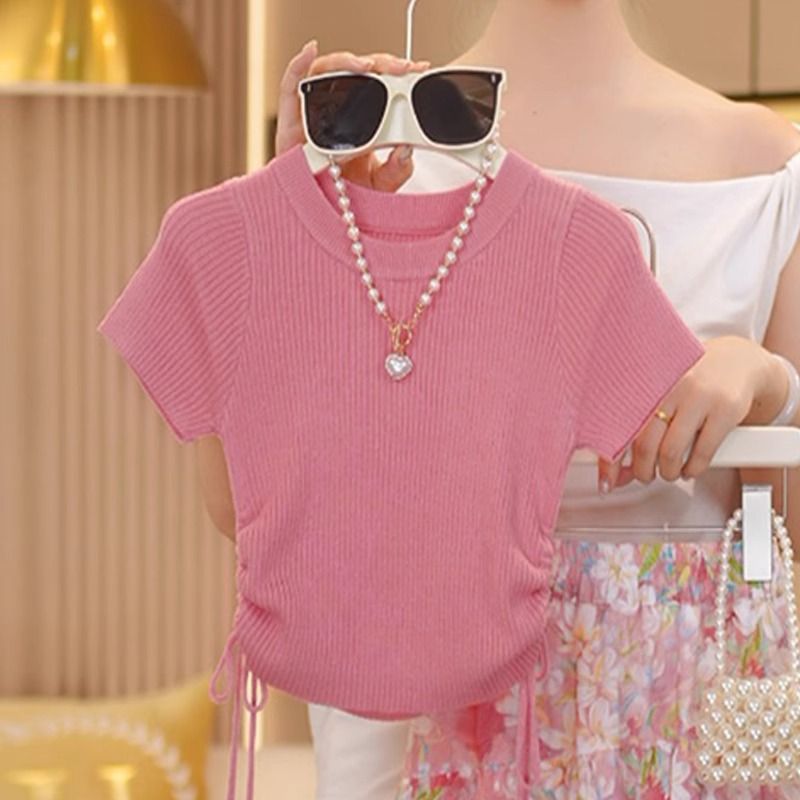 Floral Skirt and T-Shirt Set for Girls